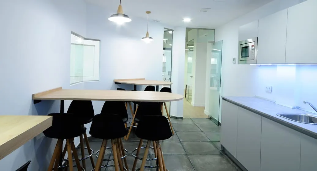 Cocina con terraza